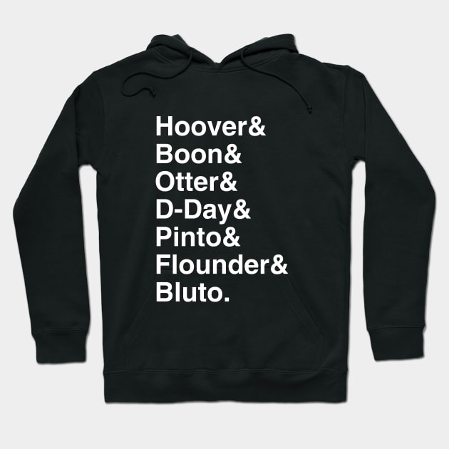 Delta House List Hoodie by GloopTrekker